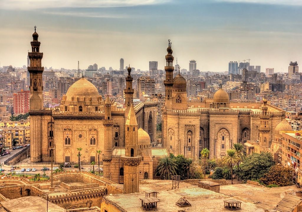  Mezquitas del sultán Hassan Al-Rifai en el Cairo, Egipto